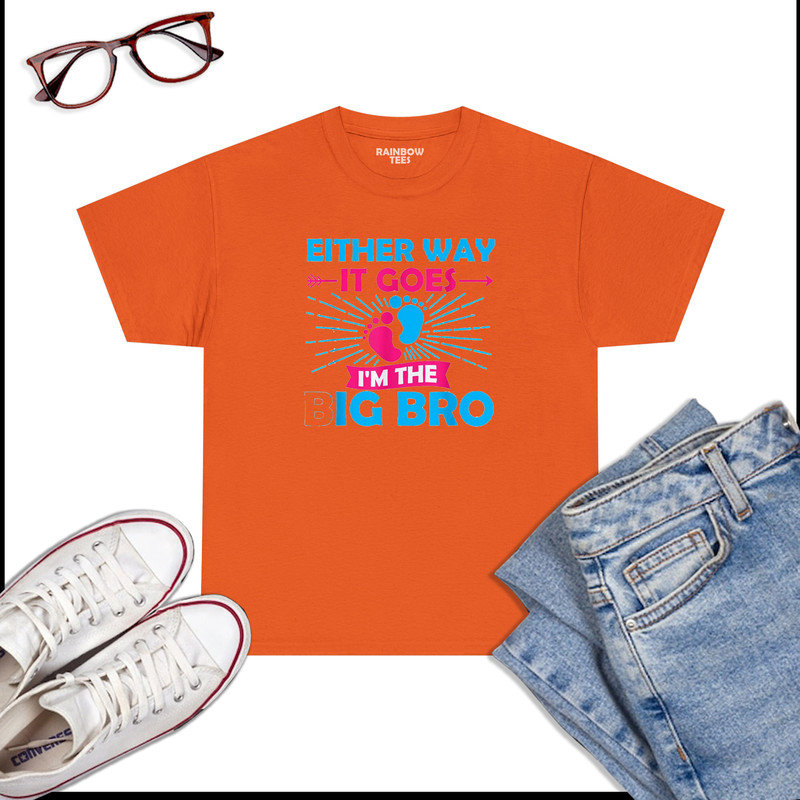 Either-Way-It-Goes-I_m-The-Big-Bro-Gender-Reveal-Party-Baby-T-Shirt-Orange.jpg