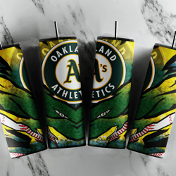 mlb oakland athletics tumbler wrap, oakland athletics template tumbler, mlb baseball tumbler, mlb tumbler wrap, baseball