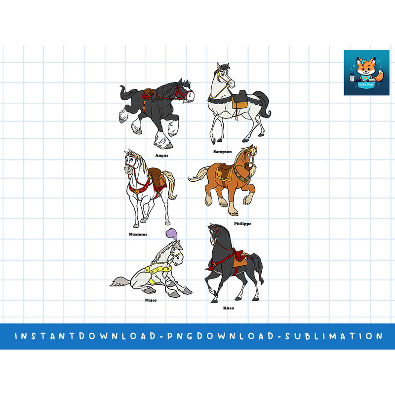 Disney Princess Horses png, sublimate, digital print.jpg