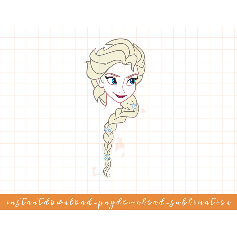 Disney Frozen Elsa Big Face Smirk png, sublimate, digital download.jpg