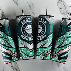 mlb seattle mariners tumbler wrap, seattle mariners template tumbler, mlb baseball tumbler, mlb tumbler wrap, baseball