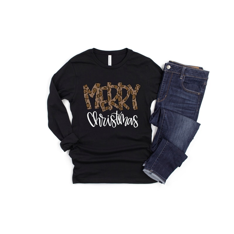 Buffalo Plaid Christmas Shirt,Merry Christmas Shirt,Christmas T-shirt,Christmas Family Shirt,Christmas Gift,Holiday Gift,Leopard Shirt - 3.jpg