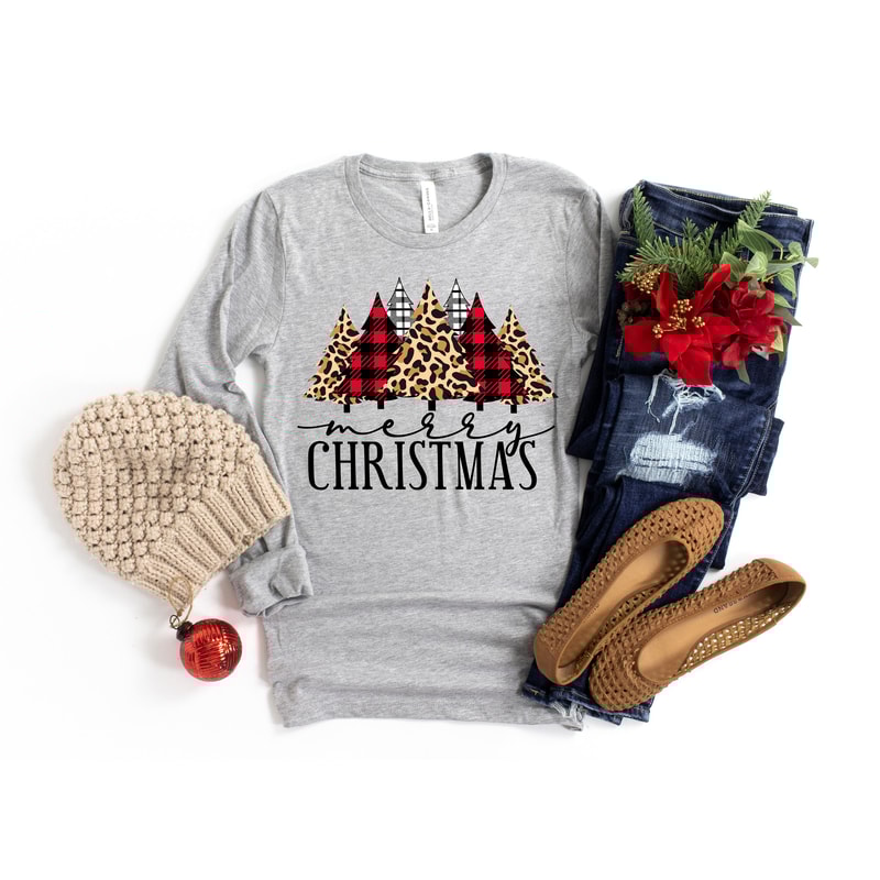 Buffalo Plaid Christmas T-shirt,Merry Christmas Shirt,Christmas T-shirt, Christmas Family Shirt,Christmas Gift, Holiday GiftMatching Shirt - 1.jpg