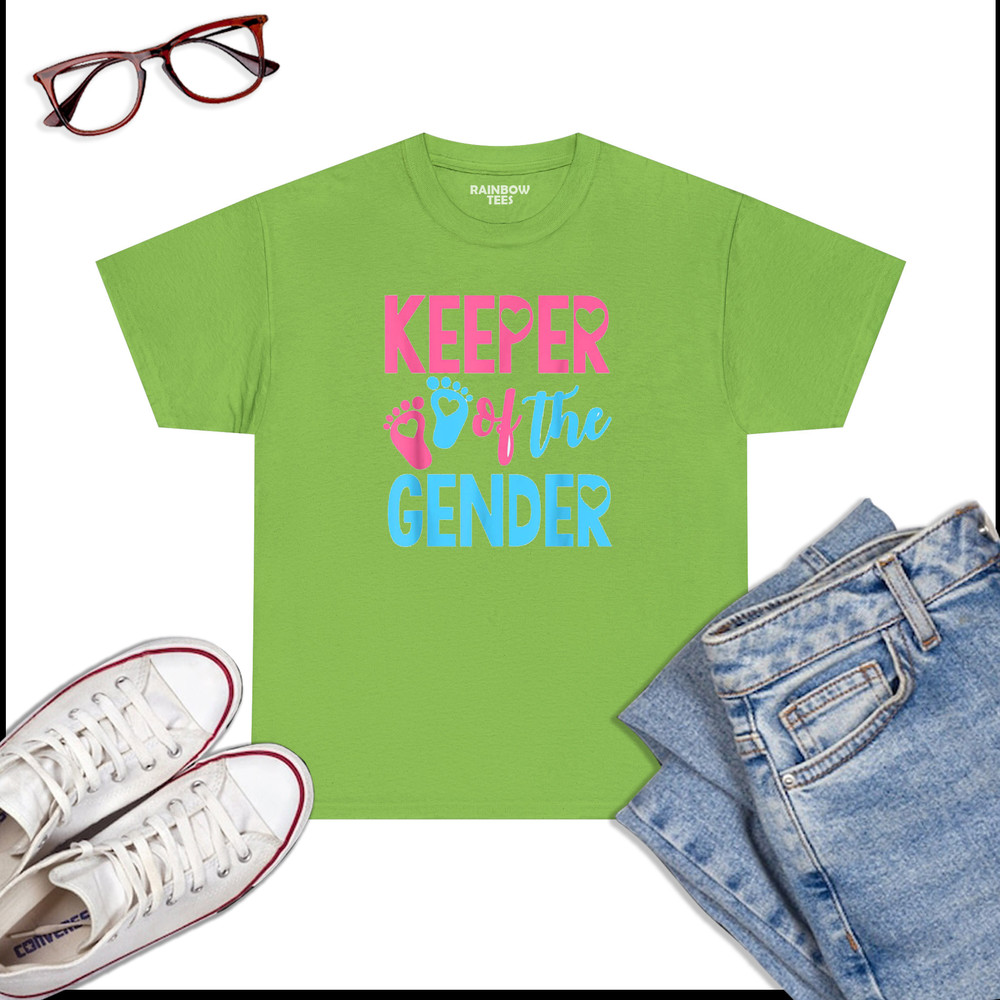 Gender-Reveal-Keeper-Of-The-Gender-T-Shirt,-Gender-Reveal-T-Shirt-Lime.jpg