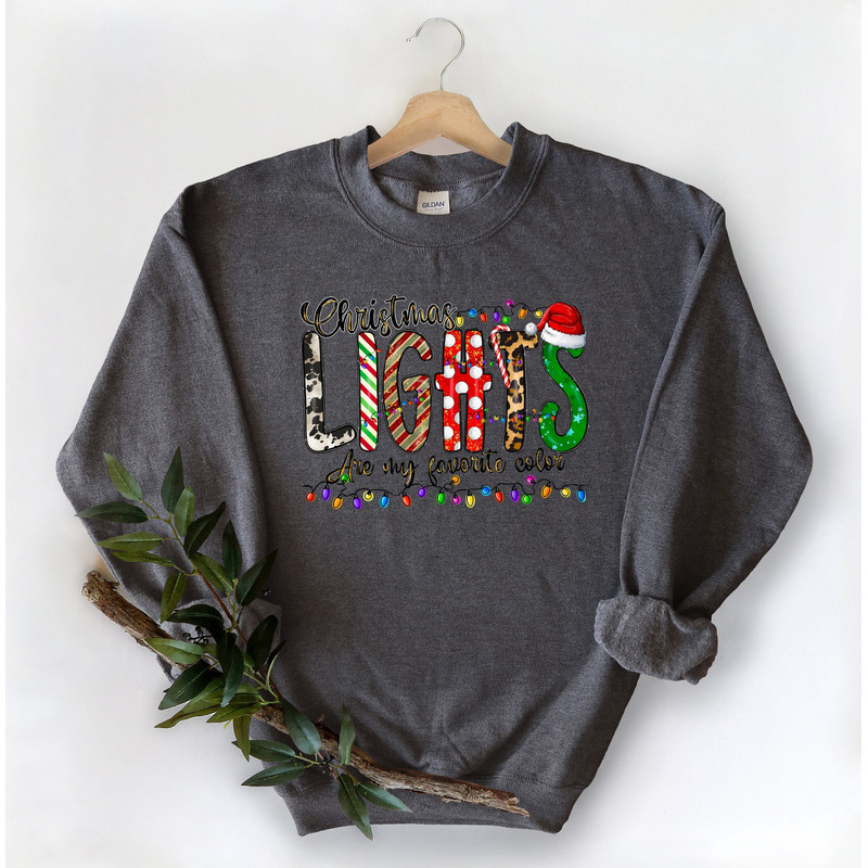 Christmas Lights Are My Favorite Color,Christmas T-shirt,Christmas Family Shirt,Christmas Gift,Holiday Gift,Christmas Family Matching Shirt - 2.jpg