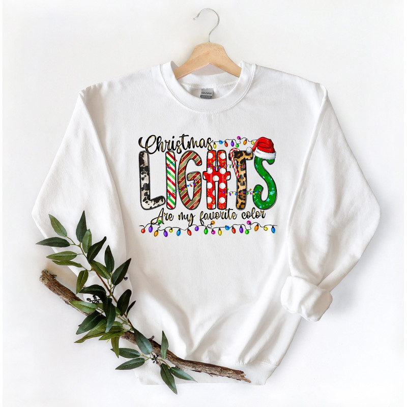 Christmas Lights Are My Favorite Color,Christmas T-shirt,Christmas Family Shirt,Christmas Gift,Holiday Gift,Christmas Family Matching Shirt - 3.jpg