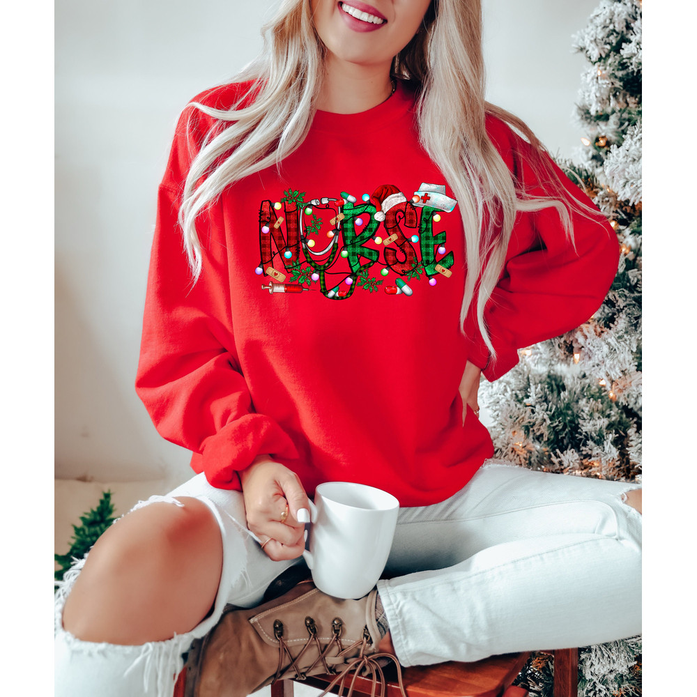 Christmas Nursing Sweatshirt, Nursing School T Shirt,Nurse Christmas shirt, Christmas Shirt, 2022 Christmas,Nurse Shirt,Nurse Gift for Woman - 4.jpg