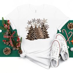 christmas trees plaid, leopard, cheetah t-shirt,merry christmas shirt,christmas t-shirt, christmas family shirt,christma