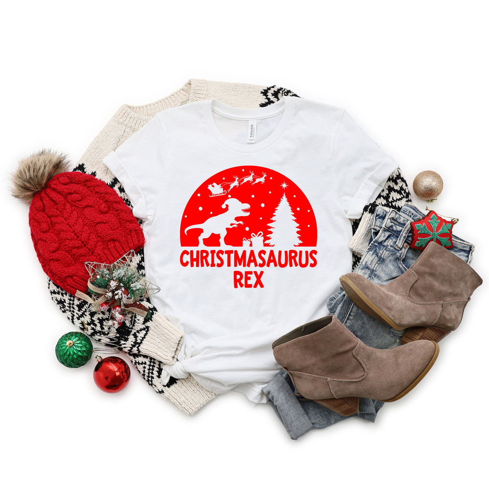 Christmas T-Rex Shirt,Christmasaurus Rex Shirt,Funny Christmas Shirt,Christmasaurus Shirt,Cute Christmas Tee,Christmas Gift for Kids - 2.jpg
