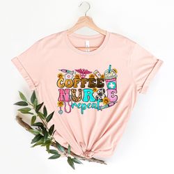 coffee nurse repeat, nurse gift, nursing grad shirt, medical student shirt, coffee shirt, rn shirt, registered nurse, fu