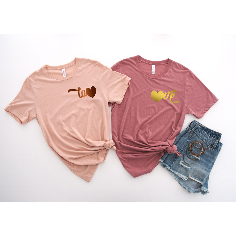 Couple Love Shirt, Cute Love Shirt with Hearts,Boyfriend and Girlfriend Gift,Couple Ideas, Matching Love Tshirt, Valentines Love Tshirt - 3.jpg