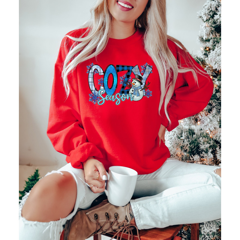 Cozy Season Winter Sweatshirt,Matching Family Christmas Shirts,Matching Christmas 2022 Shirts,Matching Xmas Tees,Christmas Party Shirt - 1.jpg