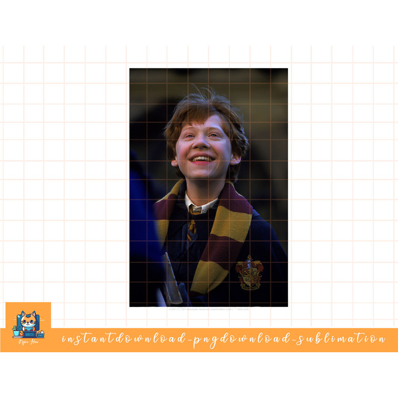 Harry Potter Ron Weasley Smiling Portrait png, sublimate, digital download.jpg
