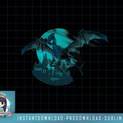 harry potter thestral flies over hogwarts png, sublimate, digital download