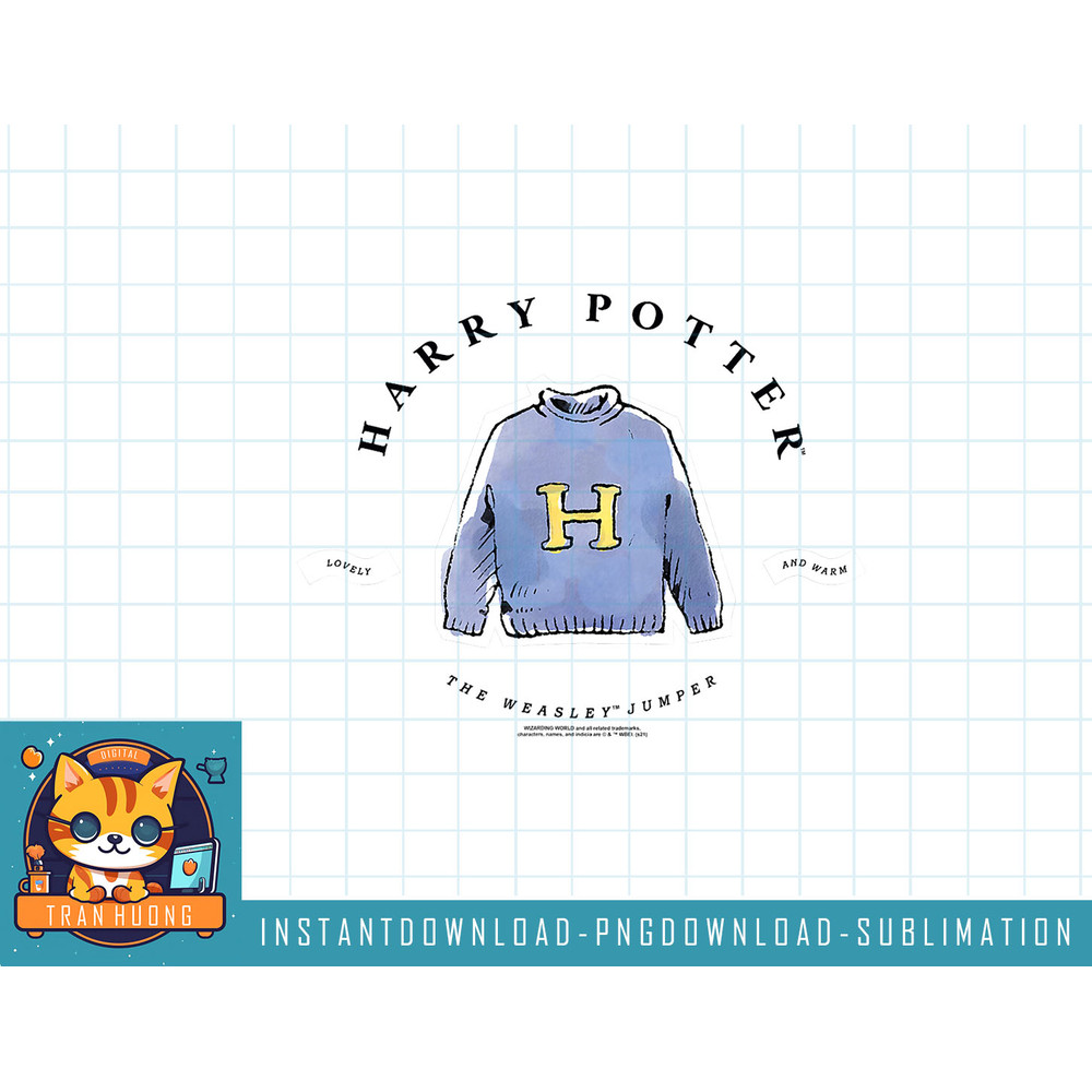 Harry Potter Weasley Jumper Lovely and Warm png, sublimate, digital download.jpg