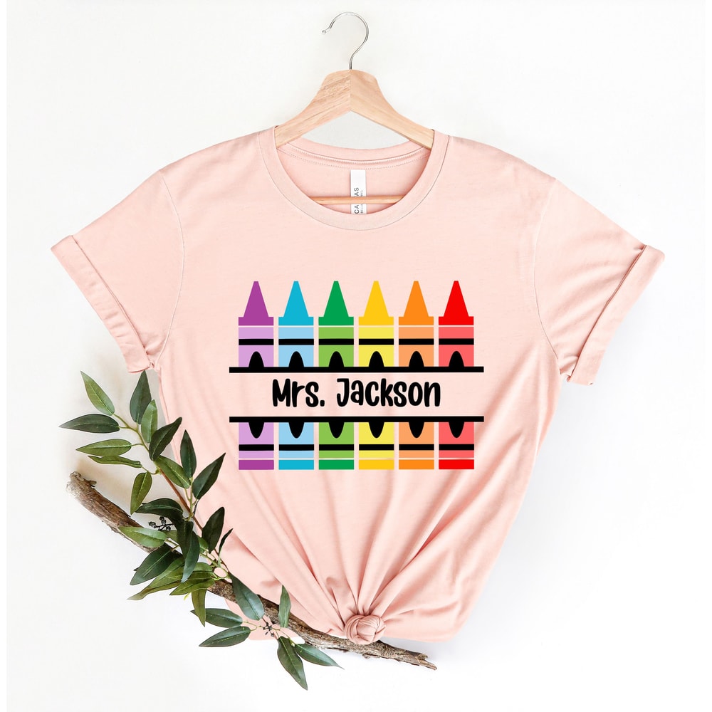 Customized Name teacher Shirt,Personalized Teacher Shirt,Custom Teacher Shirt,Gift for Teachers,Kindergarten Teacher,Teacher Appreciation - 3.jpg