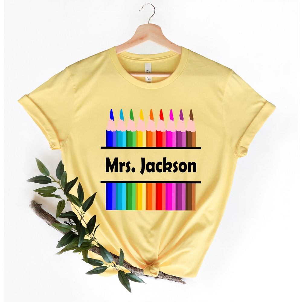 Customized Name teacher Shirt,Personalized Teacher Shirt,Custom Teacher Shirt,Gift for Teachers,Kindergarten Teacher,Teacher Appreciation - 4.jpg