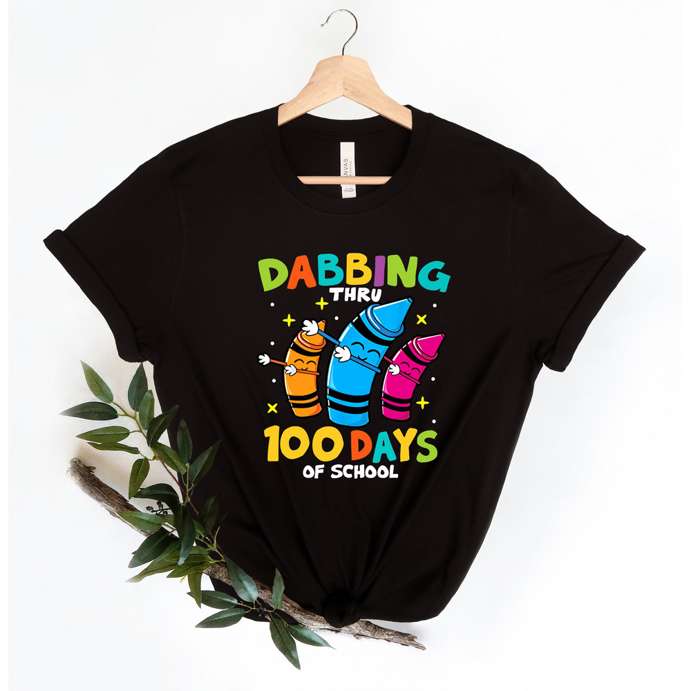 Dabbing thru 100 days of school shirt,100 Days Brighter Shirt,Teacher Shirt,100th Day Of School,Back To School Shirt,Teacher Appreciation - 3.jpg