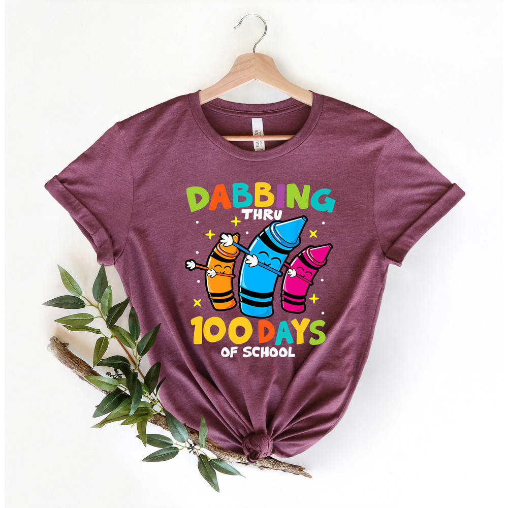 Dabbing thru 100 days of school shirt,100 Days Brighter Shirt,Teacher Shirt,100th Day Of School,Back To School Shirt,Teacher Appreciation - 4.jpg