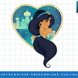 disney princess jasmine agrabah heart png, sublimate, digital print