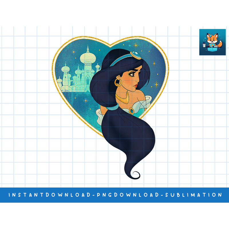 Disney Princess Jasmine Agrabah Heart png, sublimate, digital print.jpg