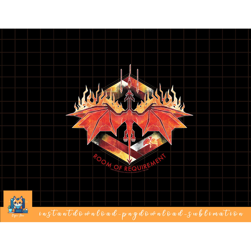 Harry Potter Room of Requirement Dragon png, sublimate, digital download.jpg