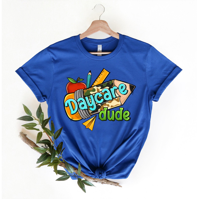 Daycare Dude Camo School Pencil Shirt,ack to School Shirt,Teacher Shirt,Team Teacher Shirt,First Grade Teacher Shirt,First Day Of School - 1.jpg