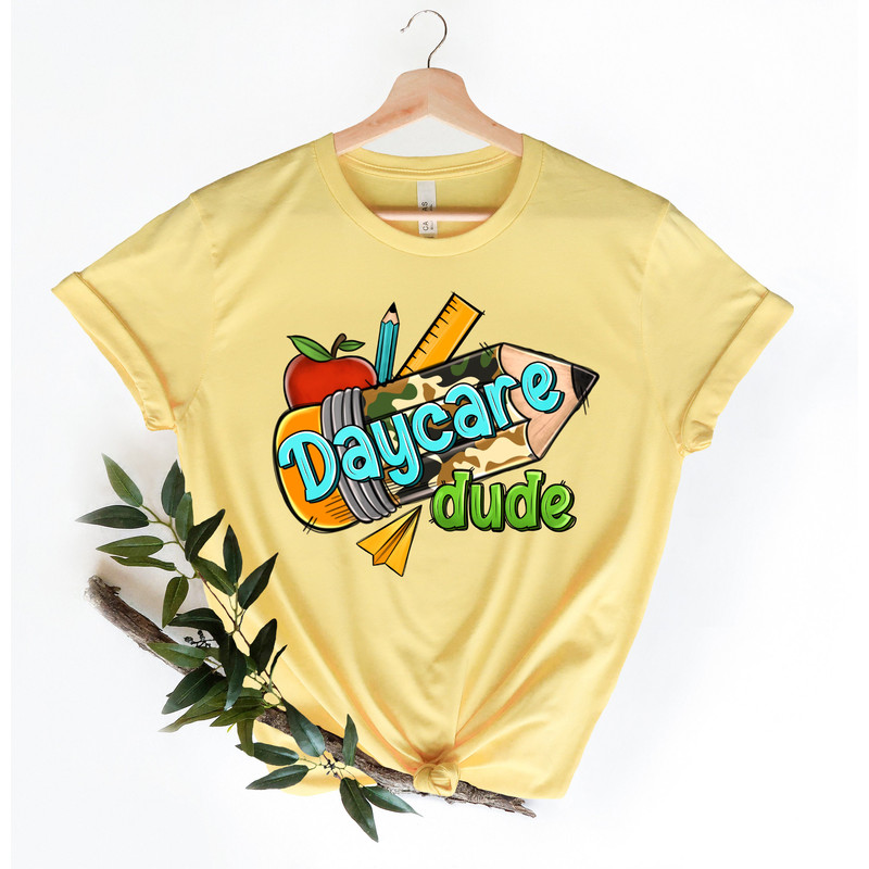 Daycare Dude Camo School Pencil Shirt,ack to School Shirt,Teacher Shirt,Team Teacher Shirt,First Grade Teacher Shirt,First Day Of School - 2.jpg