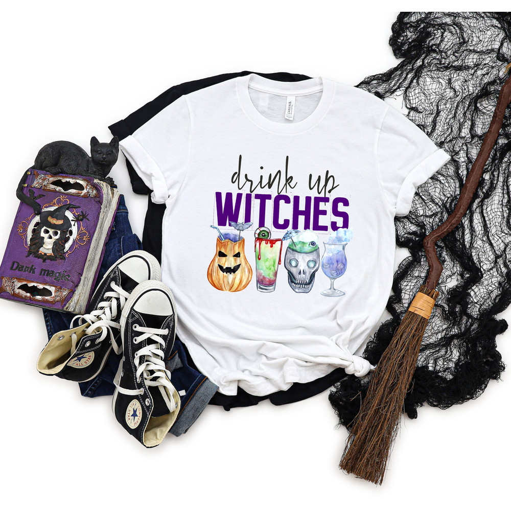 Drink Up Witches Shirt  Halloween Party Shirt, Halloween Party Outfit, Halloween Gift, Halloween Shirts for Women, Matching Halloween Shirt - 3.jpg