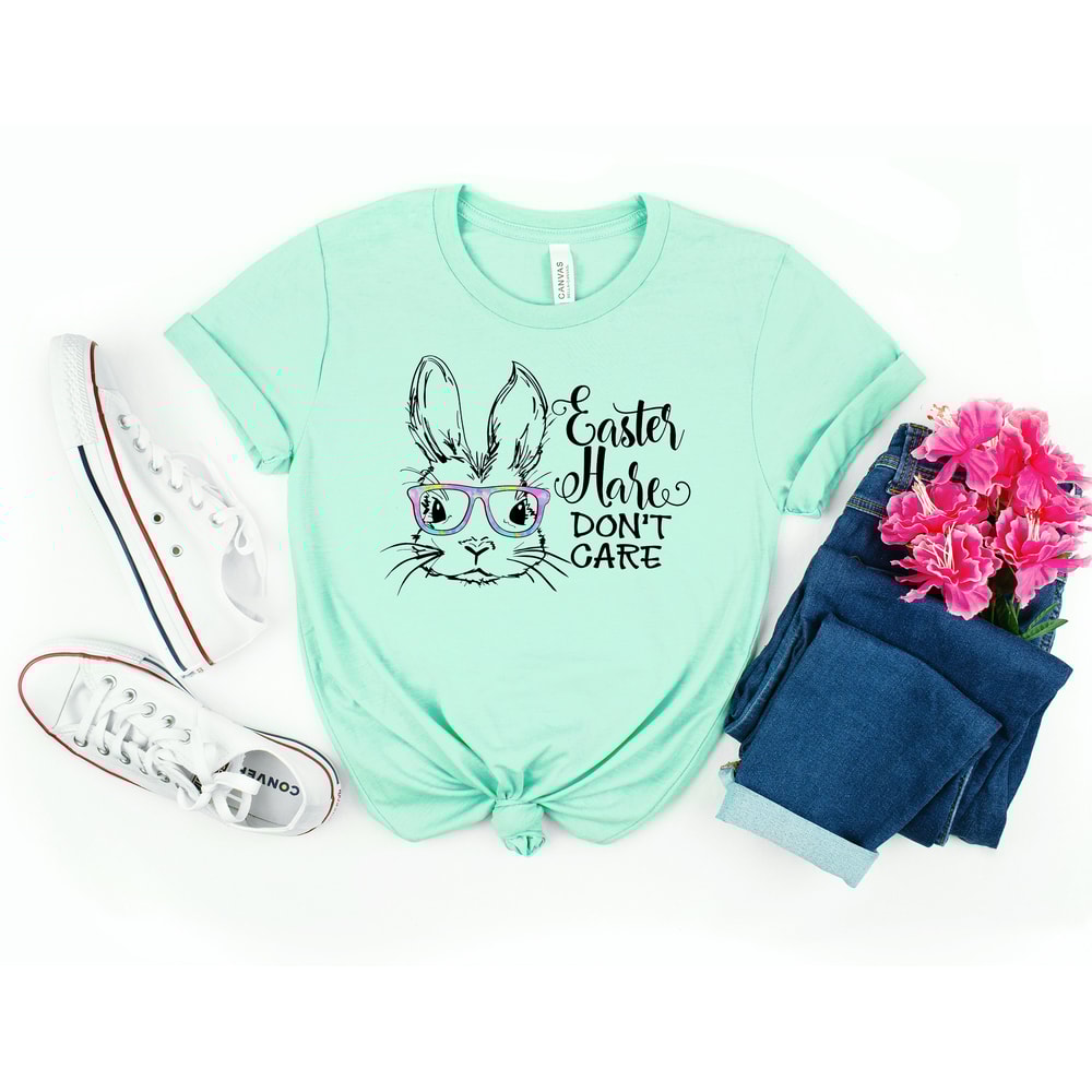 Easter Bunny With Glasses Shirt,Bunny With Glasses Shirt,Kids Easter Shirt,Cute Easter Shirt,Easter Day Shirt for Woman, Easter Bunny Shirt - 3.jpg