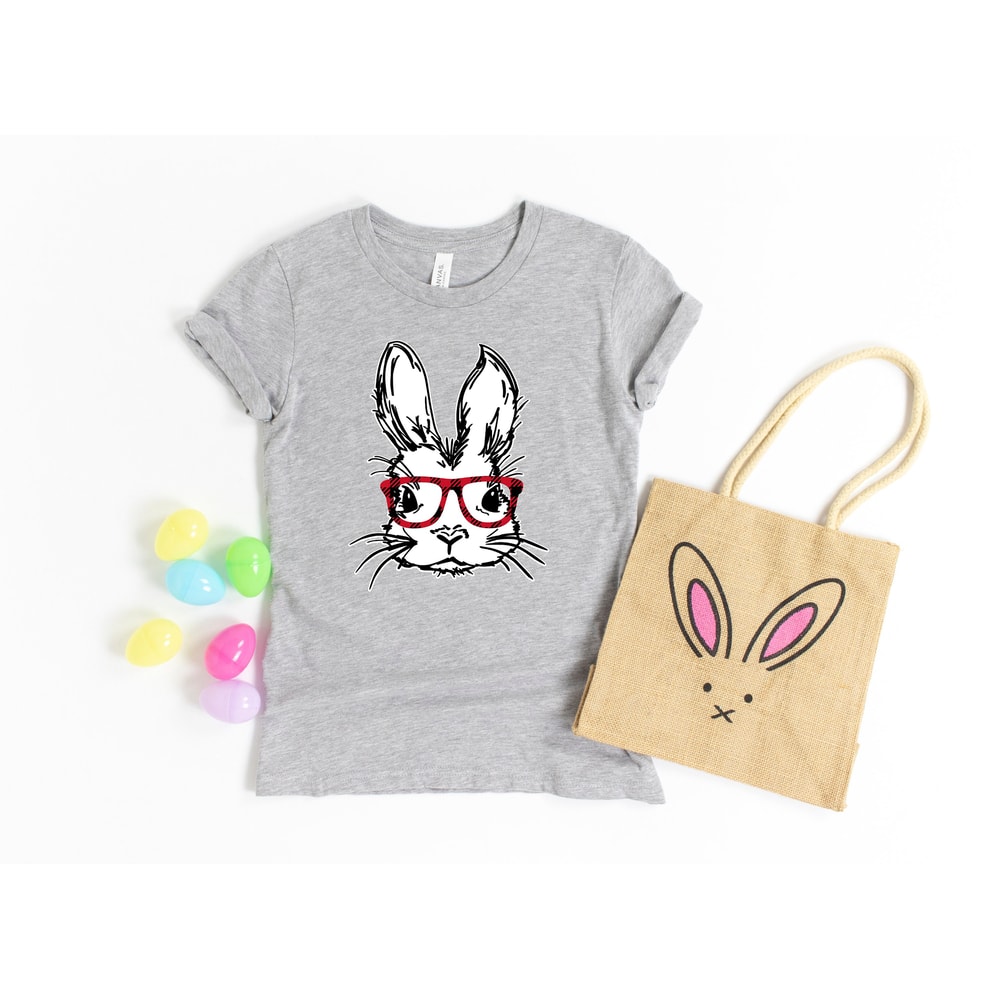 Easter Bunny With Glasses Shirt,Bunny With Glasses Shirt,Kids Easter Shirt,Cute Easter Shirt,Easter Day Shirt for Woman, Easter Bunny Shirt - 2.jpg