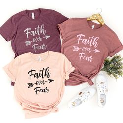 faith over fair shirt,christian shirt,gift shirt,religious shirt,christian tee for women,christian shirts for women