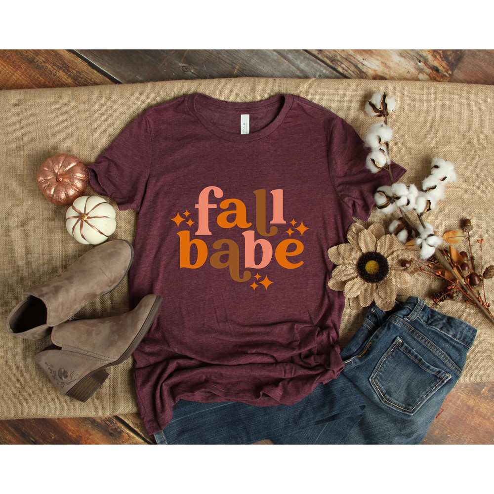Fall Babe Sparkles Retro Shirt,Thanksgiving Shirt,Thanksgiving Family Shirts,Thanksgiving Shirts,Thankful Grateful Blessed Shirt,Fall Shirt - 1.jpg