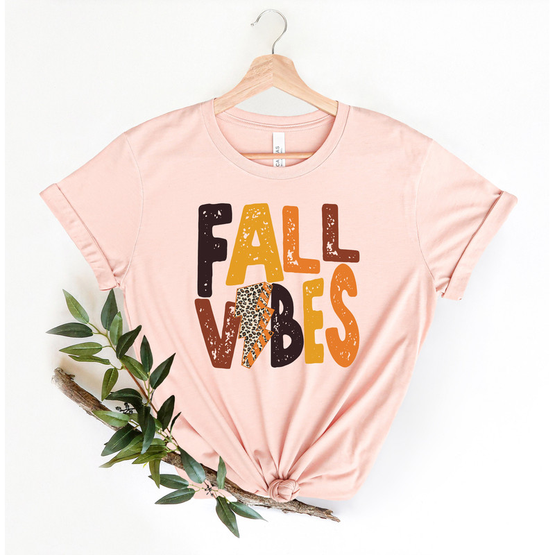 Fall Vibes Shirt, Fall Vibes Cheetah Shirt, Pumpkin Shirt, Happy Thanksgiving Shirt, Thanksgiving Shirt, Fall Shirt, Thanksgiving Gift - 2.jpg