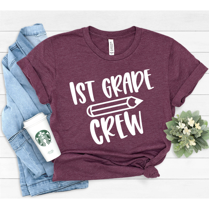 First Grade Crew Shirt,First Grade Teacher Shirt,Teacher Gift,Gift for Teachers,Teacher Shirt,1st Grade Teacher Shirt,Back to School Shirt - 2.jpg
