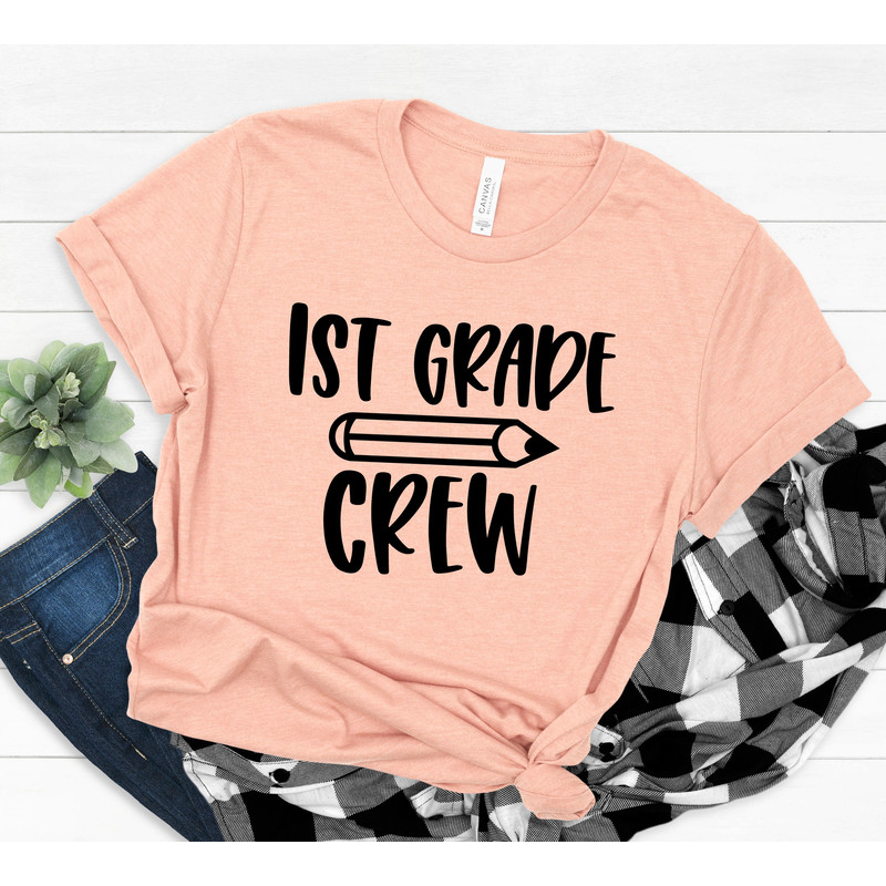 First Grade Crew Shirt,First Grade Teacher Shirt,Teacher Gift,Gift for Teachers,Teacher Shirt,1st Grade Teacher Shirt,Back to School Shirt - 3.jpg