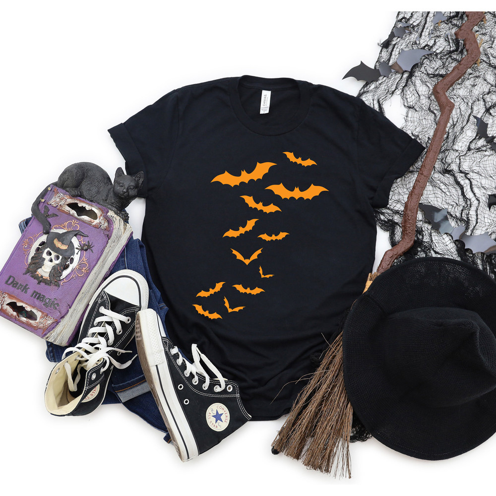 Halloween Bats Shirt, Halloween Party, Halloween 2022 Shirt, Skeleton T, Halloween Outfits, Halloween Funny Shirt, Family Matching Shirts - 1.jpg