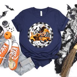 halloween boo tee,truck full of pumpkins spiders,halloween party,halloween shirt,hocus pocus shirt,halloween funny tee,h