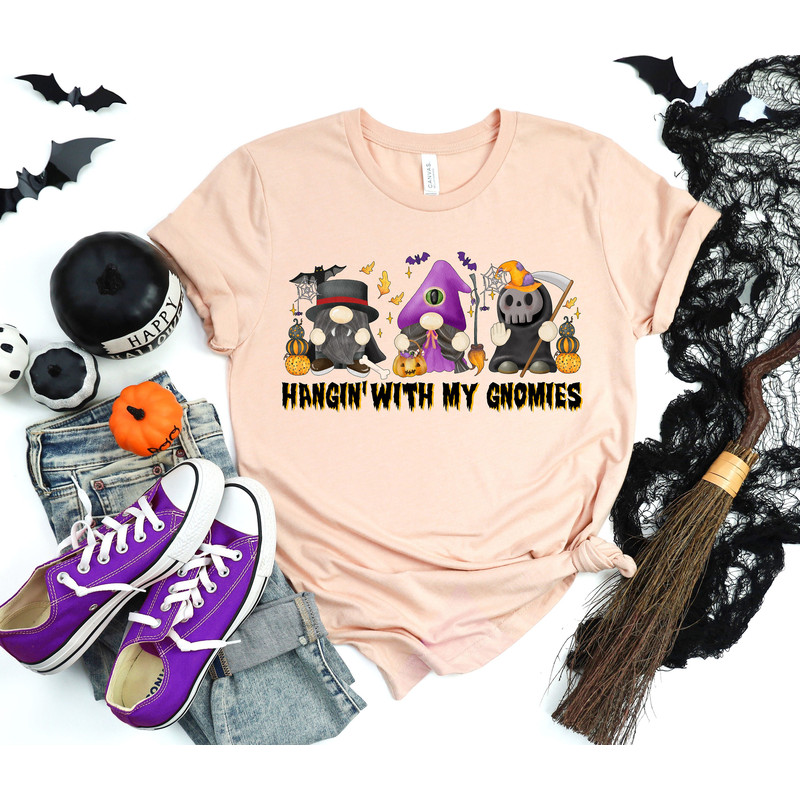 Hangin With My Gnomies Shirt,Halloween Party Shirts,Trick Or Treat Shirts,Sanderson Sisters Shirts,Halloween Outfits,Halloween Funny Shirt - 3.jpg