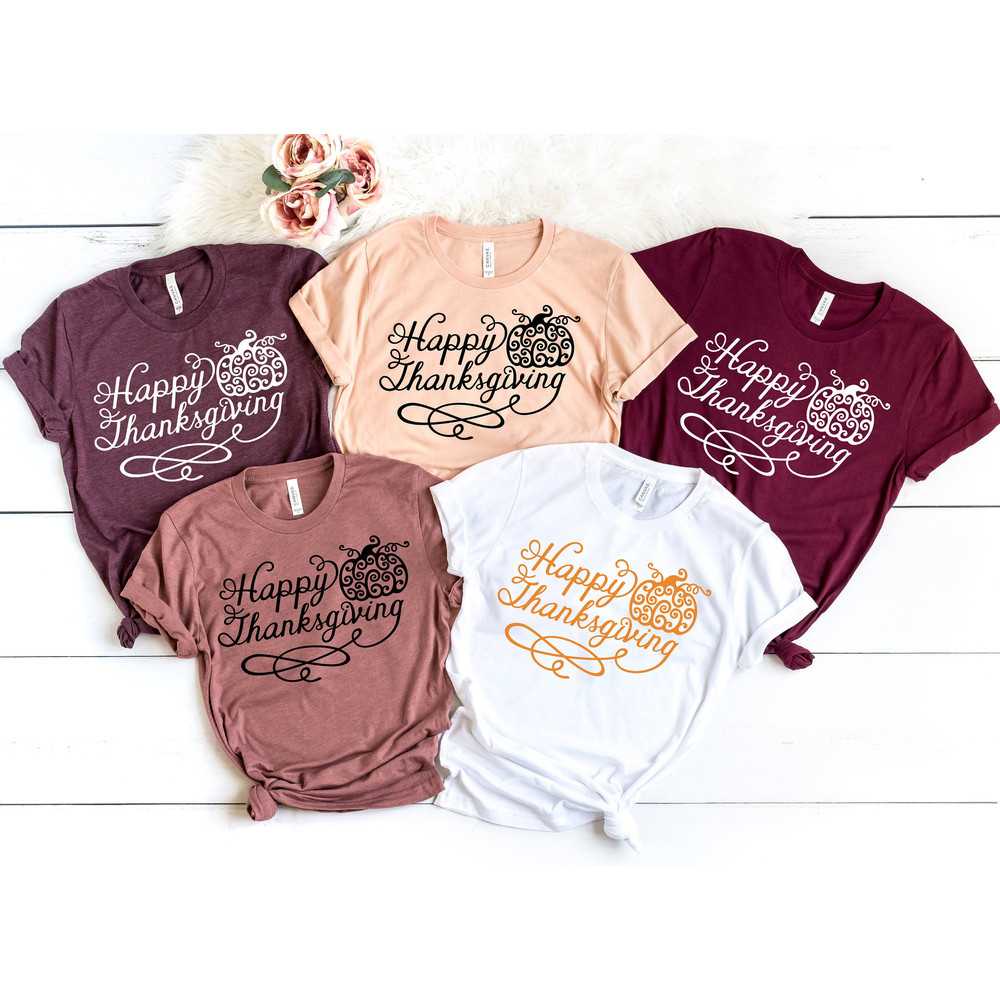 Happy Thanksgiving Shirt, Thankful Fall, Fall Shirt, Thankful Family Shirts, Thanksgiving Shirts, Thankful Autumn, Turkey Day, Thanksgiving - 1.jpg