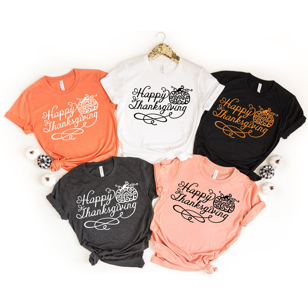 Happy Thanksgiving Shirt, Thankful Fall, Fall Shirt, Thankful Family Shirts, Thanksgiving Shirts, Thankful Autumn, Turkey Day, Thanksgiving - 2.jpg