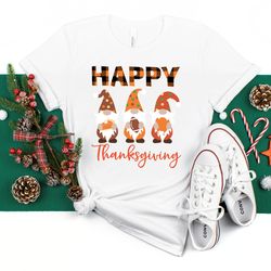 happy thanksgiving shirt,thankful gnomes shirt,thanksgiving shirt, thankful shirt,fall shirt, hello pumpkin,family match