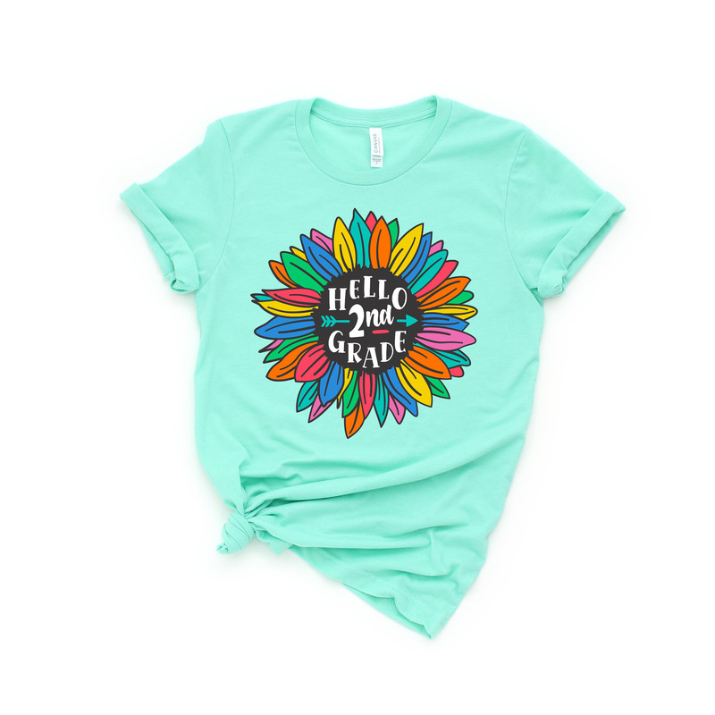 Hello 2nd Grade Sunflower Shirts,Teach Love Inspire,Back To School Shirt,First Grade Teacher Tee,Teacher Appreciation Tee,1st day of school - 4.jpg