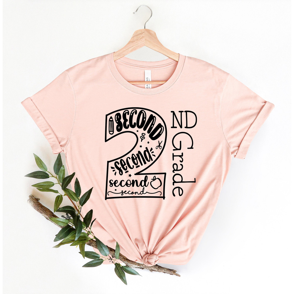 Hello Second Grade Shirt, Back to School Shirt, Teacher Shirt, Team Teacher Shirt, Second Grade Teacher Shirt, First Day Of School Shirt - 1.jpg