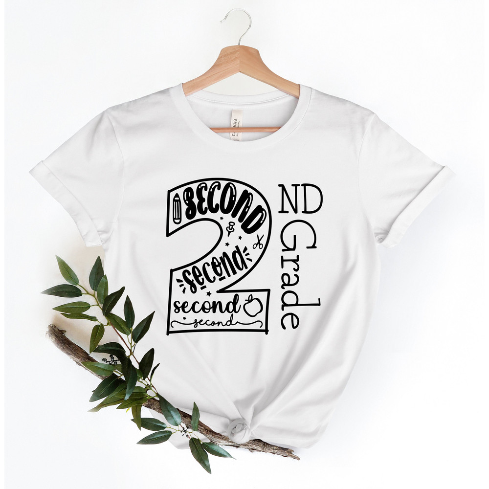 Hello Second Grade Shirt, Back to School Shirt, Teacher Shirt, Team Teacher Shirt, Second Grade Teacher Shirt, First Day Of School Shirt - 2.jpg