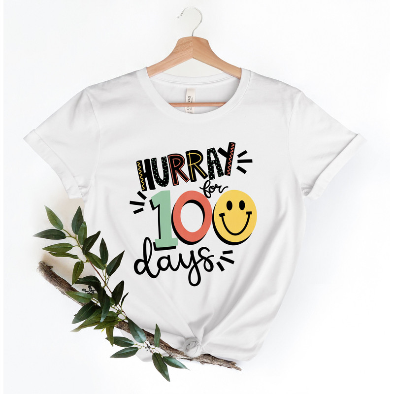 Hurray for 100 Days shirt,100 Days Brighter Shirt,Teacher Shirt,100th Day Of School,Back To School Shirt,Teacher 100 days Shirt - 2.jpg