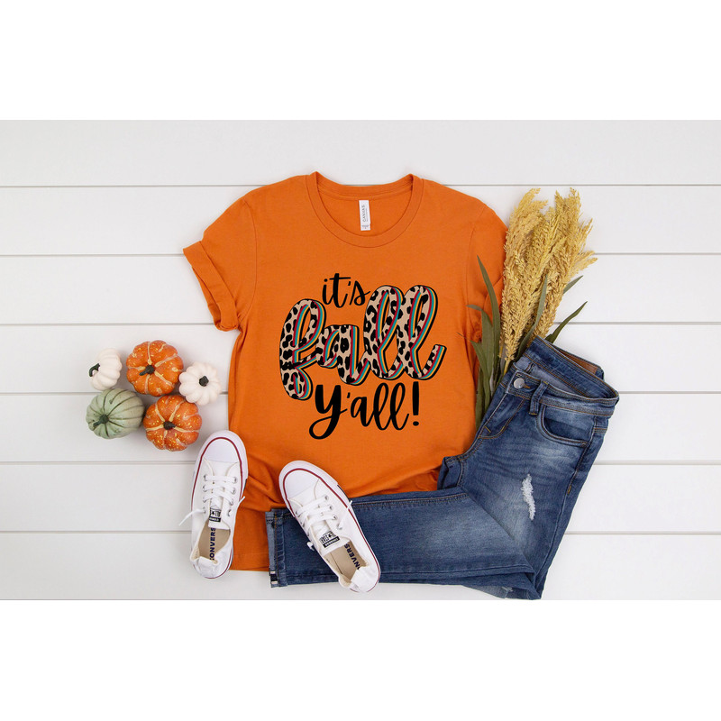 Its Fall Yall Shirt, Fall Shirts, Fall Tshirt, Cute Fall Graphic Tees, Autumn Shirt, Thanksgiving Shirt, Pumpkin Shirt, Pumpkin Fall Shirt - 2.jpg