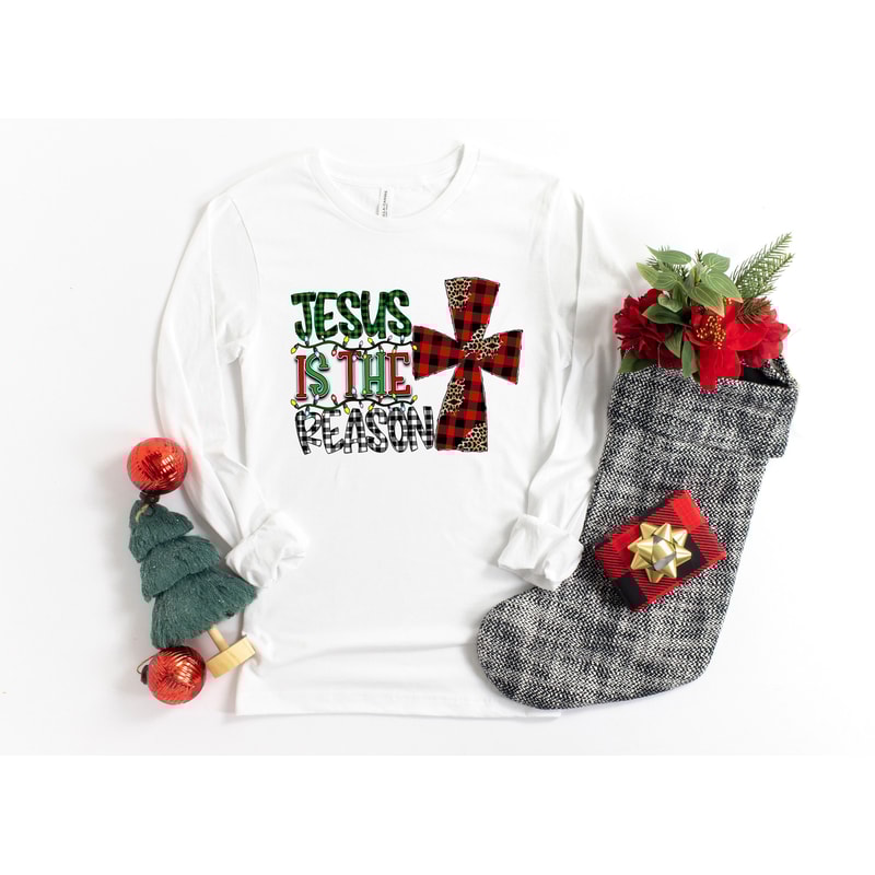 Jesus The Reason for the Season Shirt,Merry Christmas Shirt,,Christmas Family Shirt,Christmas Gift,Cross Shirt,Leopard Shirt,Jesus Shirt - 2.jpg
