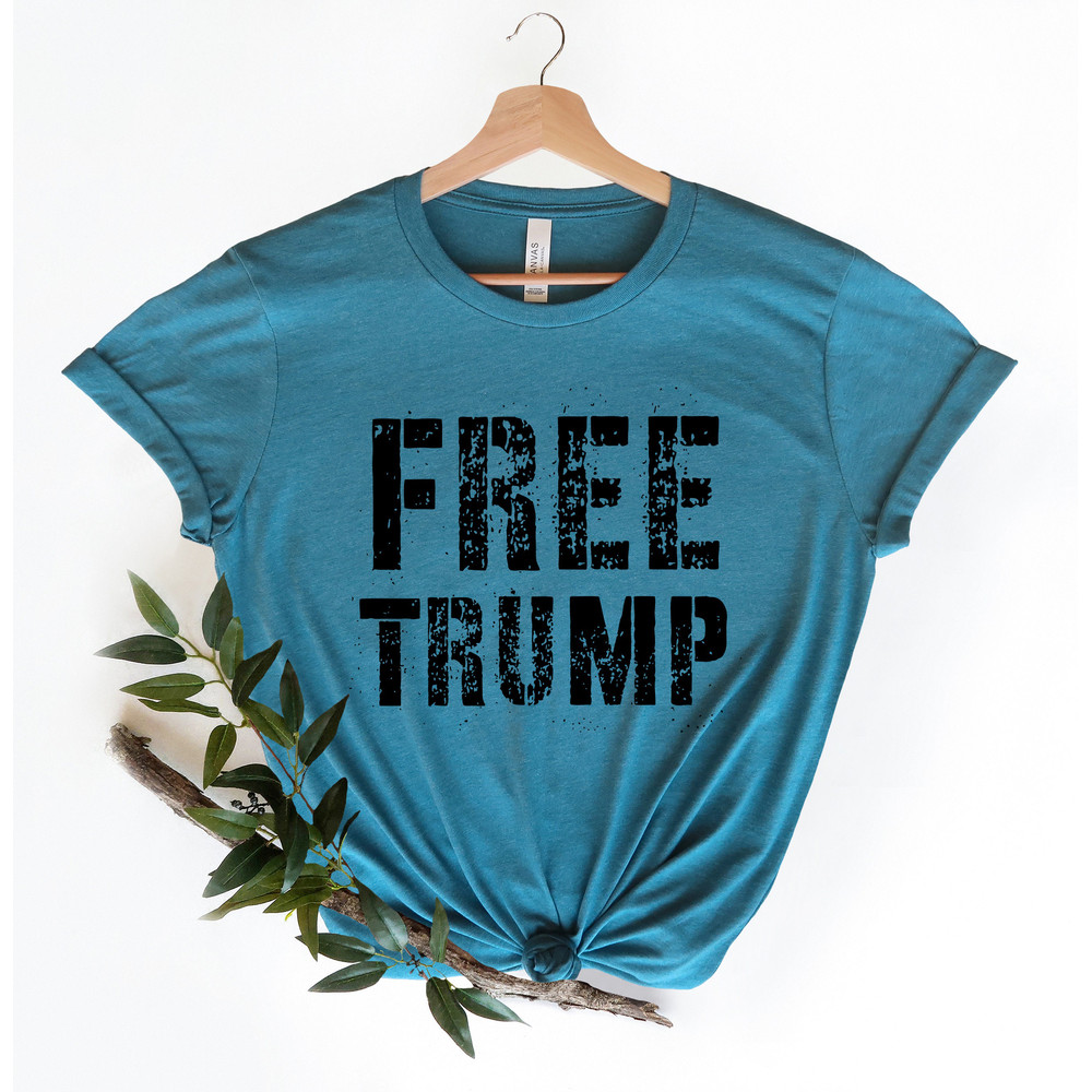 Justice For Trump Shirt, I Stand With Trump Shirts, Free Trump T-Shirts, Trump 2024 Shirts, MAGA Shirts, Save America Tees - 3.jpg