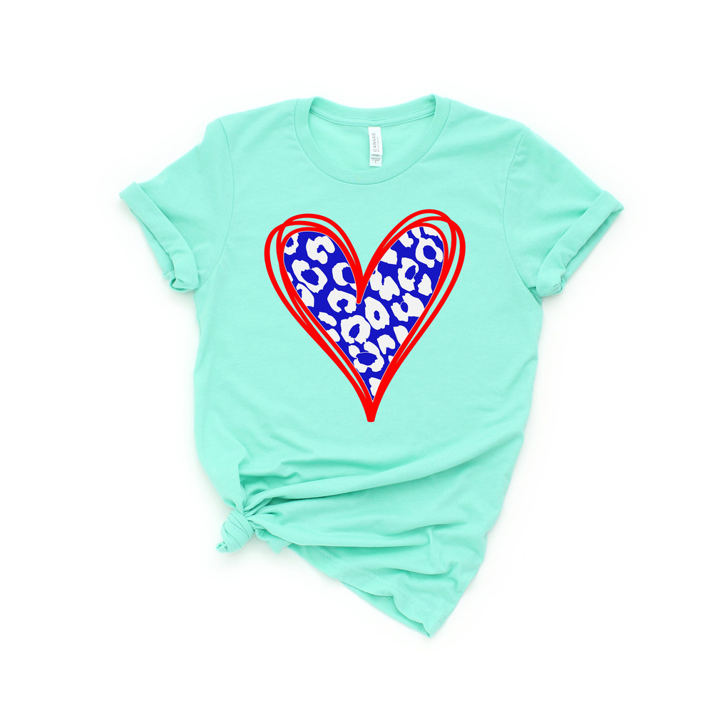 Leopard Heart Red White Blue Shirt,Freedom Shirt,Fourth Of July Shirt,Patriotic Shirt,Independence Day Shirts,Patriotic Family Shirts - 1.jpg